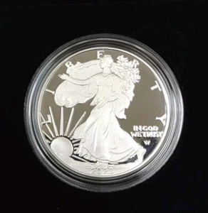 2023 Silver American Eagle One Dollar Proof Coin w/Box & COA - Picture 1 of 5