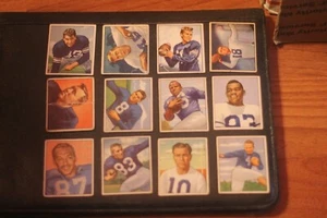 12 diff. 1950 Bowman Football New York Yanks Team Set, Mostly VG/EX+ - Picture 1 of 2