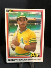 1981 Donruss RICKEY HENDERSON #119 (Athletics)