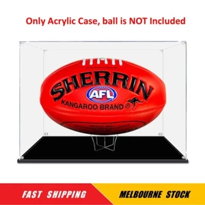 Display Case for AFL Football Rugby Memorabilia with Holder Dust Proof Glue Free - Picture 1 of 5