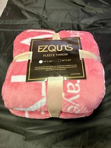 Pink Fleece Throw - Picture 1 of 4