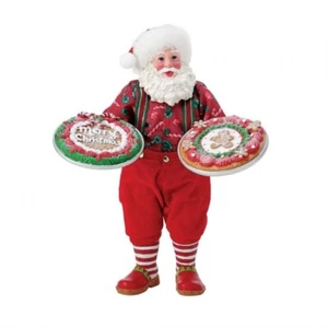 Dept 56 Possible Dreams TWO BIG COOKIES! SANTA Bon Appetit 6013898 BRAND NEW - Picture 1 of 1