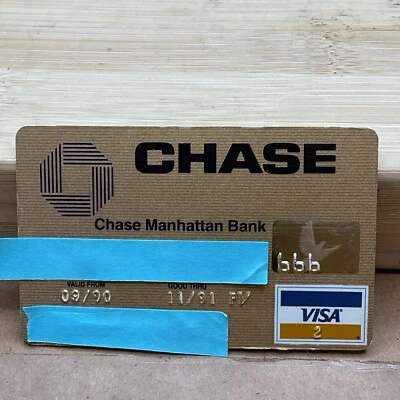 Chase Manhattan Bank MasterCard credit card 666 expired 1991 S116 - Image 1 of 2