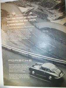 1967 Porsche 911 auto mag di medie dimensioni annuncio - ""Timbro sui freni...giù per la montagna" - Foto 1 di 1