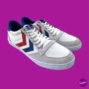 Zapatillas de deporte HUMMEL Stadil más delgadas para hombre, 63512-9228, blanco roto, Reino Unido 7,5/UE 41 - Imagen 1 de 4