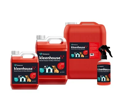 SUPERKLEEN Kennel Cleaner and Odour Eliminator Deodoriser Pet Disinfectant Dog Safe- Cherry