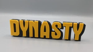 Dynasty (tv show) - 200mm wide - 3D Printed logo - Desk or wall mount. - Picture 1 of 2
