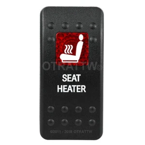 OTRATTW Carling Technologies Contura II Rocker Switch, SEAT HEATER, RED LENS - Foto 1 di 6