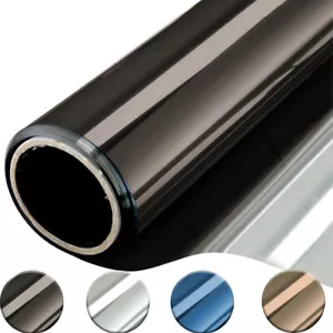 Mirror Reflective One Way Solar Window Film Foil Insulation Sticker Privacy Home - Picture 1 of 15