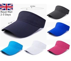 Extra Long Sun Visor Headband Cap Unisex Men Women Sports Adjustable Tennis Golf - Picture 1 of 21