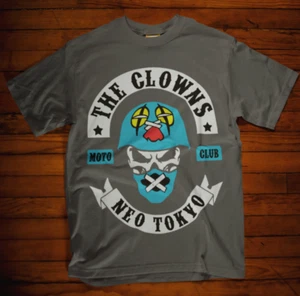 The Clowns T-shirt Akira inspired Neo Tokyo Cartoon Manga 80s 1988 cult grey - Picture 1 of 1