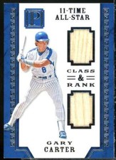 Gary Carter Card 2016 Panini Pantheon Class and Rank Materials #46 
