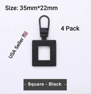 4 PCS Detachable Zipper Pull Replacement Zippers Pull Tabs Zipper Sliders Repair - Picture 1 of 7