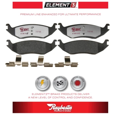 For 2019-2022 Ram 1500 Classic Brake Pads Rear Replacement Raybestos Element3 - Image 1 of 4