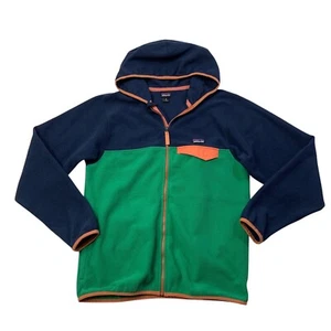 Patagonia Jacket Boys Youth XL Extra Large Micro D Snap-T Fleece Hooded Full Zip - Picture 1 of 11