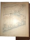 1910 USGS topo map RIVERHEAD, Hampton Dune Road Long Island
