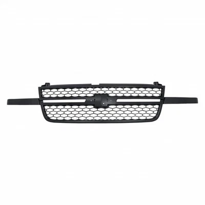 NEW Front Upper Grille Textured Black For 2003-2006 Chevrolet Silverado 1500 Foto 1 de 4
