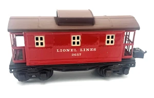 Lionel Lines PreWar 2657 Caboose Red/Maroon - Picture 1 of 5
