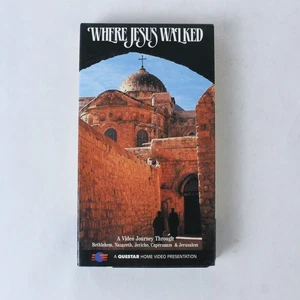 Where Jesus Walked VHS 1988 Questar - Bethlehem, Nazareth, Jericho, Capernaum - Picture 1 of 4