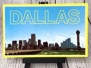 Postal del horizonte del centro de Dallas Texas TX - Imagen 1 de 4