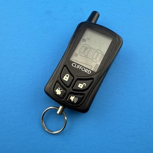 USED CLIFFORD 2-WAY LCD REMOTE START ALARM FOB EZSDEI489 7341V/P/X - TESTED! - Picture 1 of 4