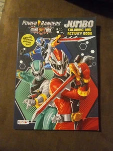 2022 Power Rangers Dino Fury Coloring and Activity Book NEW - Foto 1 di 2