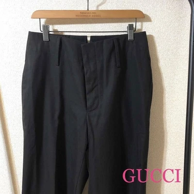 GUCCI Negro Cintura Alta Pantalones Archivo - Imagen 1 de 4
