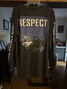 Vintage 1994 life of agony long sleeve T shirt blue grape hardcore band tee XL - Picture 1 of 16