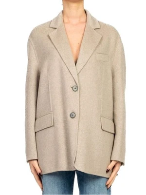 Vicolo cappotto in panno misto lana beige - Immagine 1 di 3