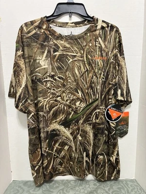 Men’s Realtree Habit Camo T-Shirt Large Scent Factor Scent Inhibitor Wicking - Image 1 of 4