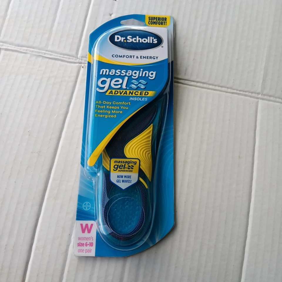 Dr. Scholl's Comfort & Energy Massaging GEL Insoles for Women 1 Pair