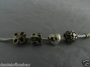 Pandora Cubic Zirconia Set Charm / Charms GENUINE Silver Clearance Authentic - Picture 1 of 5