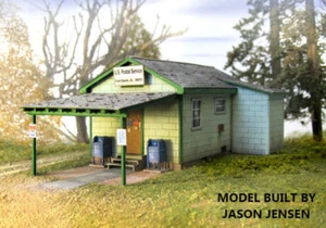 HO Scale Fort Davis Post Office Structure Kit by Showcase Miniatures (2011) - Picture 1 of 12