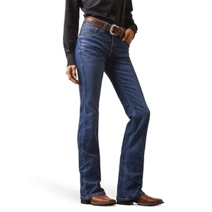 ARIAT Women's R.E.A.L. Mid Rise Stretch Whipstitch Boot Cut Jean Size 32L - Picture 1 of 1