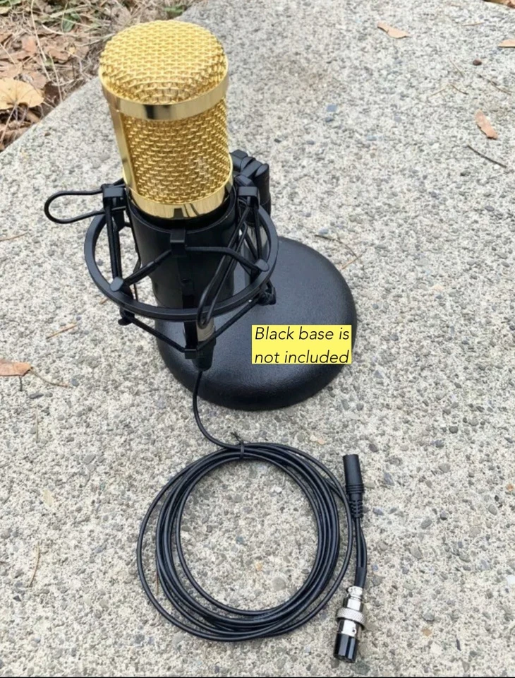 W2ENY Tisch-/Ausleger-Studiomikrofon für Icom Yaesu Kenwood mit RoundMic-Buchse - Bild 1 von 4