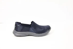 BZees Jitterbug Shoes New 6 Women Slip on Comfort Shoe Camo Print Loafer blue - Picture 1 of 9