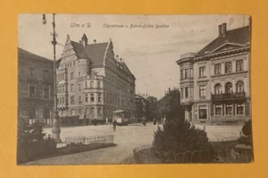 ULM A, D. OLGASTRASSE V, BAHNHOFPLATZ GESEHEN POSTCARD UNUSED - Picture 1 of 2