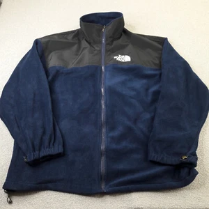 North Face Mens Jacket 2XL XXL Blue Black Fleece Gore-Tex Waterproof Windstopper - Picture 1 of 12