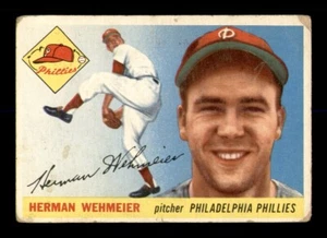 1955 Topps Set Break # 29 Herman Wehmeir LOW GRADE *OBGcards* - Picture 1 of 2