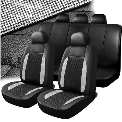 For Nissan Rogue 2014-2024 Car Seat Cover Leather Front Rear Full Set Protector - Image 1 of 4