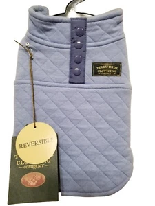 Telluride Clothing Co Pet Dog Reversible Quilted Fleece Jacket XS Blue NWT - Picture 1 of 15