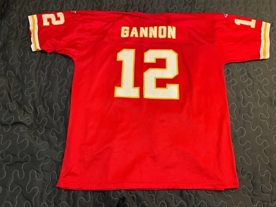 Camiseta deportiva deportiva de colección RARA Rich Gannon #12 de los Kansas City Chiefs para hombre XL roja Foto 1 de 4