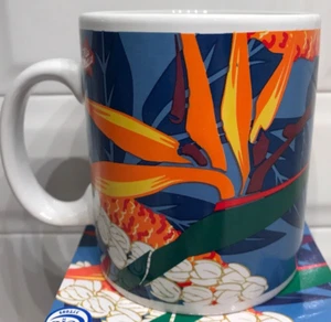Hilo Hattie Hawaii Coffee Mug Cup Tropical Flowers Bird of Paradise w/Box 1999 - Picture 1 of 10