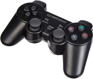 JOYSTICK JOYPAD WIRELESS PS3 CONTROLLER GAMEPAD COMPATIBILE RICARICABILE NERO - Foto 1 di 4