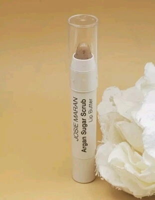Josie Maran Argan Sugar Scrub Lip Butter Crystal Clear 0.08 oz New Without Box  - Image 1 of 4