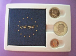 1976 S - US Bicentennial Silver 3 Coin Proof Set, OGP - Picture 1 of 3