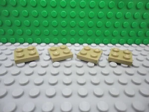 Lego 4 Dark Tan 2x2 base plate NEW - Picture 1 of 1