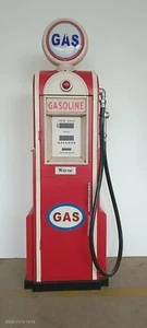 Colonna serbatoio erogatore benzina altezza155cm decorazione con globo illuminato n.72 - Foto 1 di 5