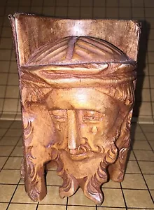 Vintage weinender JESUS, Holz handgeschnitzt sehr detailliert - Bild 1 von 12