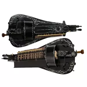 Black color Solid wood 6 strings 24 keys Hurdy Gurdy,Pretty Maple wood back - Picture 1 of 7